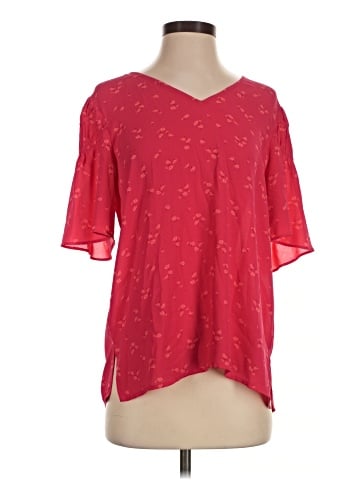 Ann Taylor Short Sleeve Blouse (view 1)