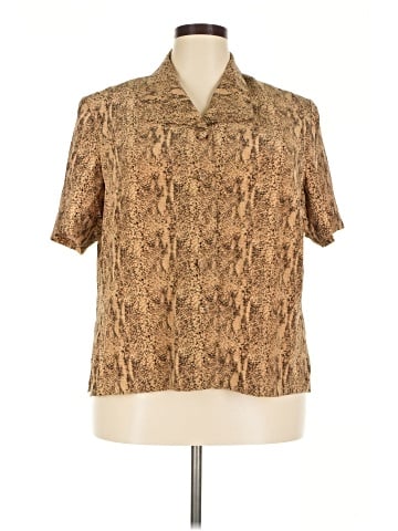 Spenser Jeremy Short Sleeve Silk Top (view 1)