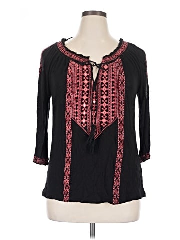 INC International Concepts 3/4 Sleeve Blouse (view 1)