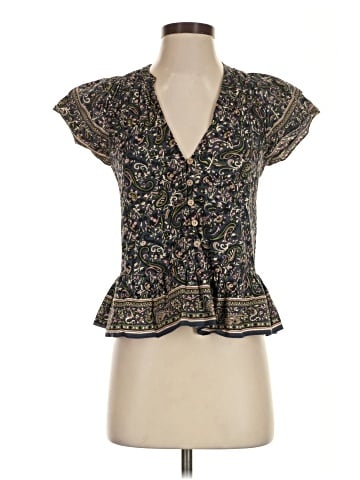 Veronica Beard Short Sleeve Blouse (view 1)