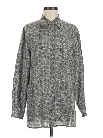 Anna and Frank Long Sleeve Silk Top (view 1)