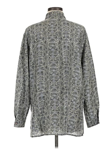 Anna and Frank Long Sleeve Silk Top (view 2)