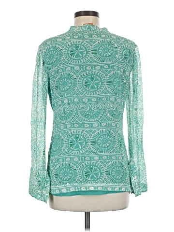 Tory Burch Long Sleeve Silk Top (view 2)