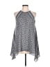 Max Studio 100% Polyester Silver Sleeveless Blouse Size L - photo 1