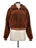 Eggie 100% Polyester Brown Faux Fur Jacket Size M - photo 1