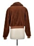 Eggie 100% Polyester Brown Faux Fur Jacket Size M - photo 2
