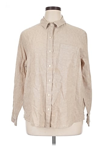 Gap Long Sleeve Button-Down Shirt (view 1)