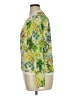Stile Benetton 100% Polyester Floral Green Jacket Size XL - photo 5