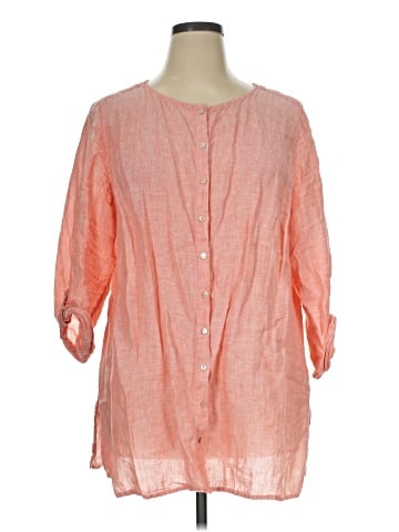 Tahari 3/4 Sleeve Button-Down Shirt (view 1)