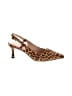 Top Moda Animal Print Brown Heels Size 6 1/2 - photo 1