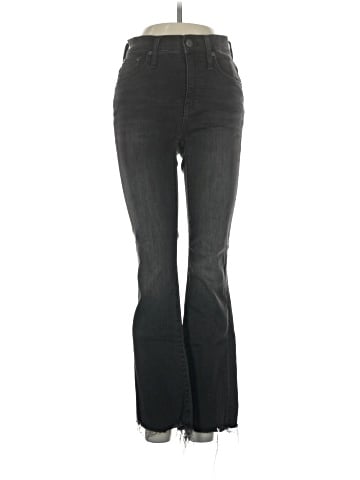 Madewell Cali Demi-Boot Jeans in Berkeley Black: Chewed-Hem Edition (view 1)
