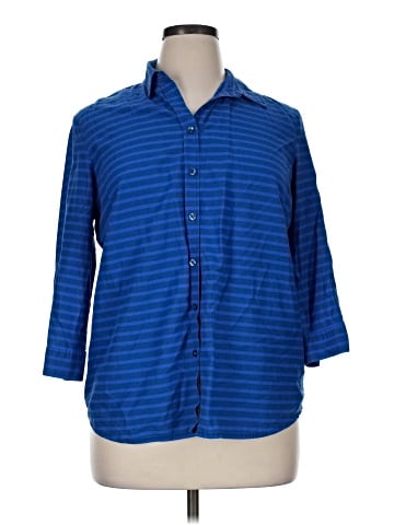 Coldwater Creek 3/4 Sleeve Button-Down Shirt (view 1)