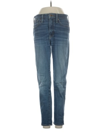 Madewell Petite 10" High-Rise Skinny Jeans in Hayes Wash (view 1)