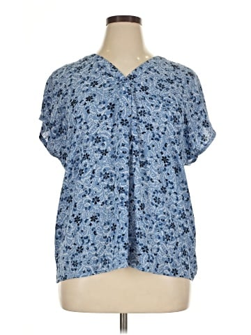 Ann Taylor Short Sleeve Blouse (view 1)
