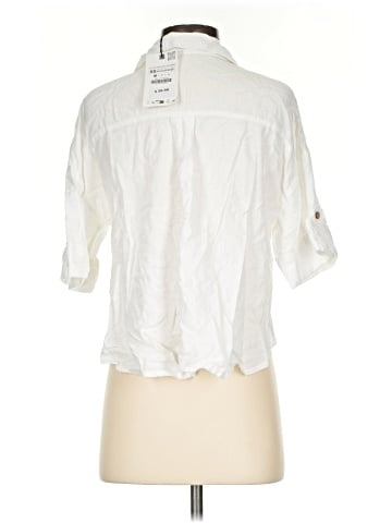 Zara 3/4 Sleeve Button-Down Shirt (view 2)