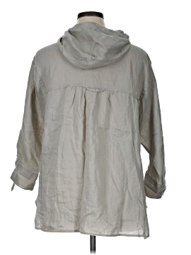 Magaschoni 3/4 Sleeve Button-Down Shirt (view 2)