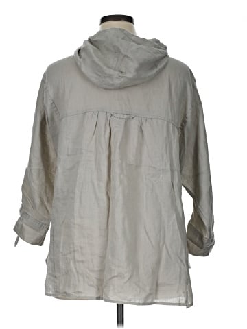Magaschoni 3/4 Sleeve Button-Down Shirt (view 2)