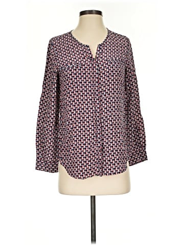 Joie Long Sleeve Silk Top (view 1)