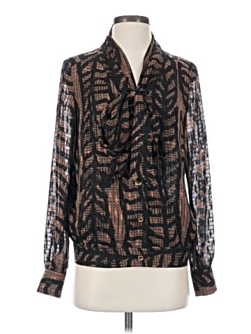 Tory Burch Long Sleeve Silk Top (view 1)