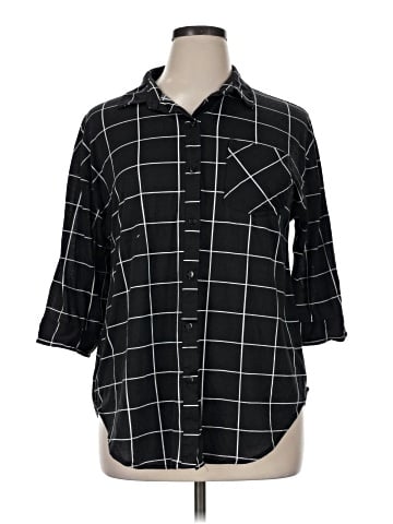 Eden & Olivia 3/4 Sleeve Button-Down Shirt (view 1)