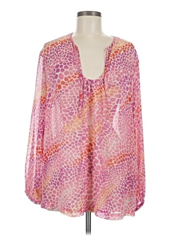Perry Ellis Long Sleeve Blouse (view 1)