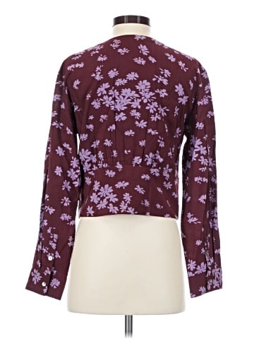 Madewell V-Neck Button-Front Shirt (view 2)