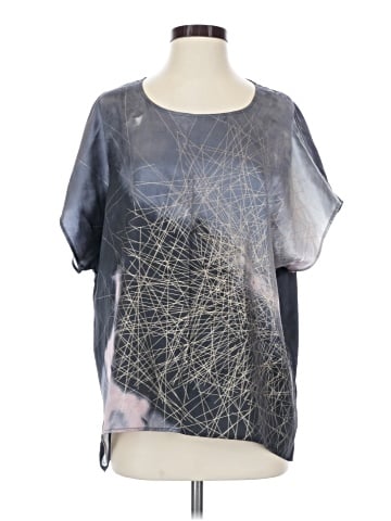 Jigsaw Short Sleeve Silk Top (view 1)