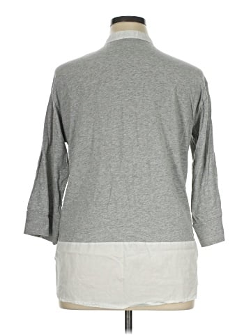 Gap 3/4 Sleeve Button-Down Shirt (view 2)