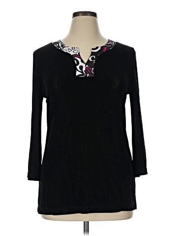 Travelers by Chico's 3/4 Sleeve Top (view 1)