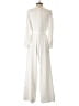 Donna Ricco Solid Ivory Jumpsuit Size 2 - photo 2