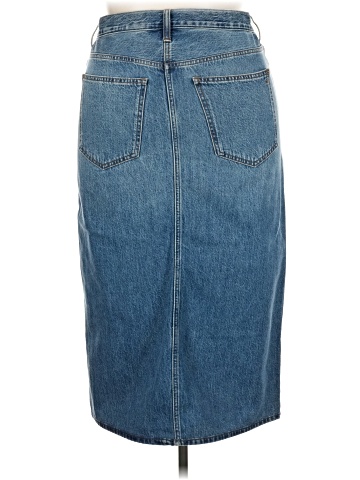 Madewell Denim Mid-Rise Maxi Skirt in Pratt Wash (view 2)