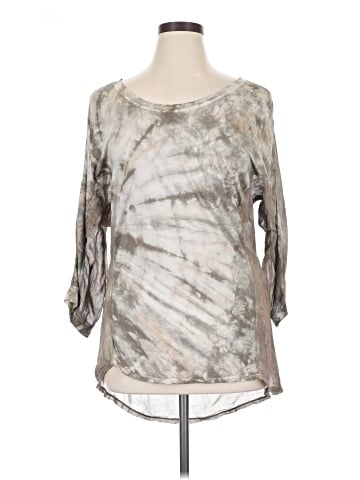 Blue Saks Fifth Avenue 3/4 Sleeve Top (view 1)