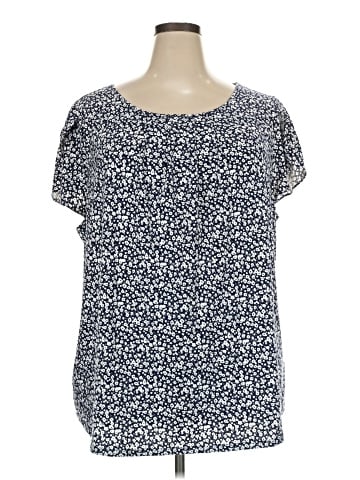 Adrianna Papell Short Sleeve Blouse (view 1)