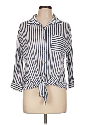 Eden & Olivia 3/4 Sleeve Button-Down Shirt (view 1)