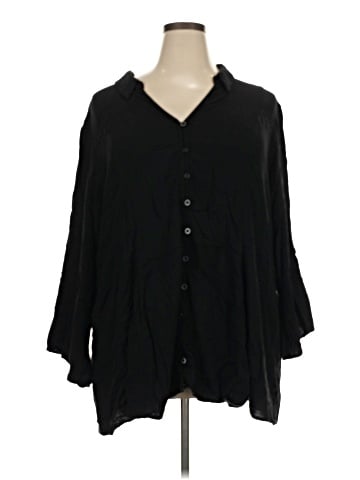 Torrid 3/4 Sleeve Button-Down Shirt (view 1)
