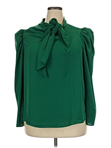 ELOQUII Long Sleeve Blouse (view 1)