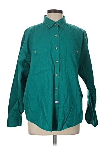 Lands' End Long Sleeve Button-Down Shirt (view 1)