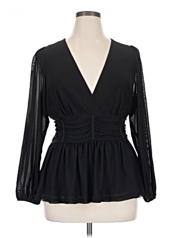 City Chic Long Sleeve Blouse (view 1)
