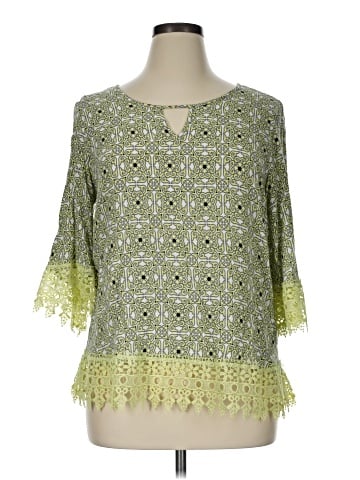 Cato 3/4 Sleeve Blouse (view 1)
