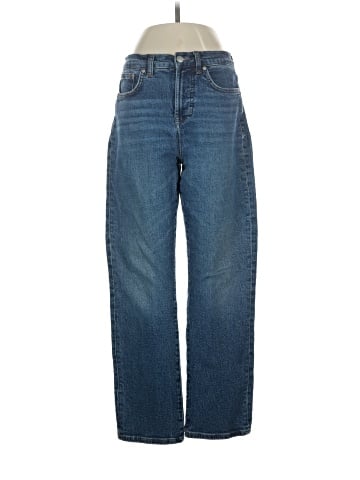 Madewell The Petite '90s Straight Jean in Barlow Wash (view 1)