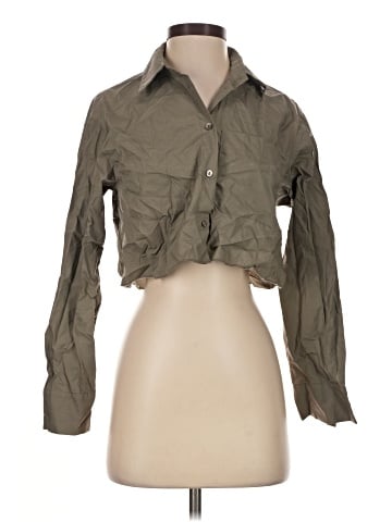 Olivaceous 3/4 Sleeve Button-Down Shirt (view 1)