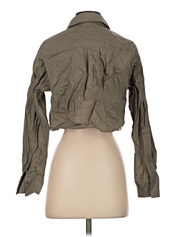Olivaceous 3/4 Sleeve Button-Down Shirt (view 2)