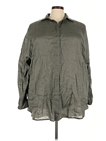 City Chic Long Sleeve Button-Down Shirt (view 1)