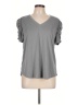 Green Envelope Gray Short Sleeve Top Size L - photo 1