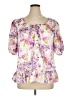Ruby Rox 100% Polyester Purple 3/4 Sleeve Blouse Size 1X - photo 1