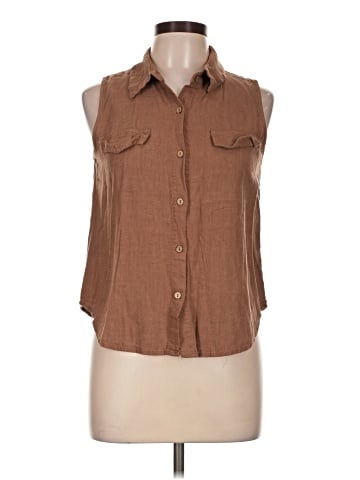 Mine Sleeveless Button-Down Shirt (view 1)