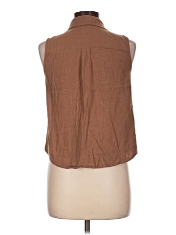 Mine Sleeveless Button-Down Shirt (view 2)