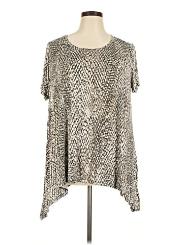 a.n.a. A New Approach Short Sleeve Blouse (view 1)