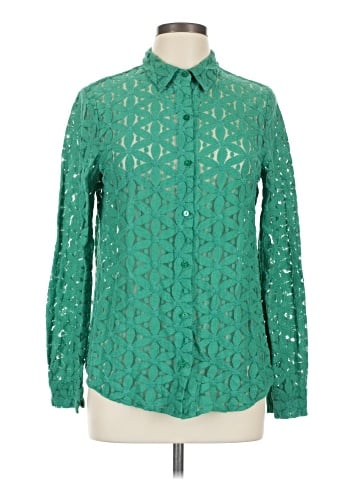 Skies Are Blue Long Sleeve Blouse (view 1)