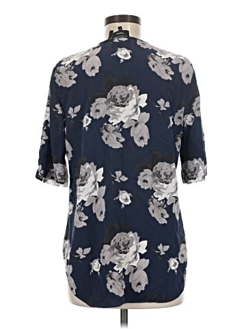 Theory Short Sleeve Silk Top (view 2)